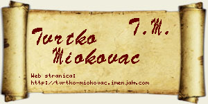 Tvrtko Miokovac vizit kartica